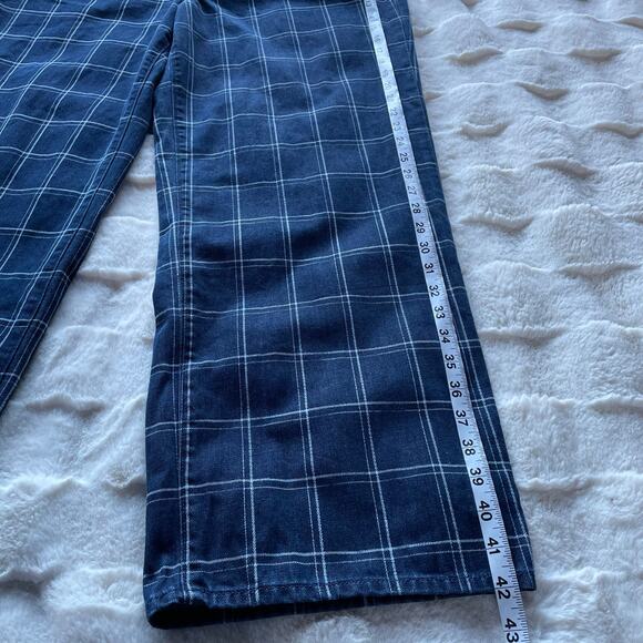 🔥NWOT Madewell Classic The Perfect Vintage Wide Leg Jean In Windowpane Checks - Picture 15 of 16